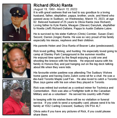 Ranta, Richard (Rick)