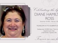 Celebration of Life for the late Diane Hamilton Ross