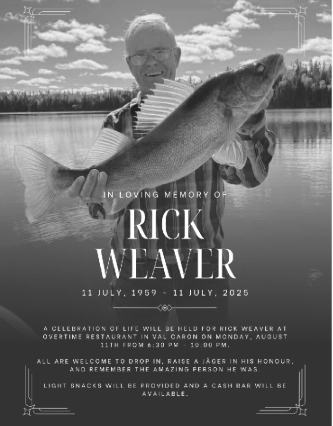 Celebration of Life for the late Rick Weaver